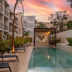 1Br Apartment With Private Pool And Rooftop Access Tulum A103 Appartement